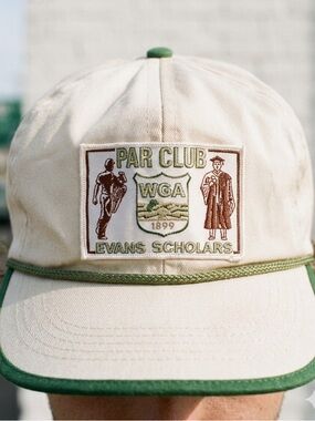 Vintage 80s 90s Cali-Fame WGA Evans Scholars Rope Hat Classic Golf Aesthetic